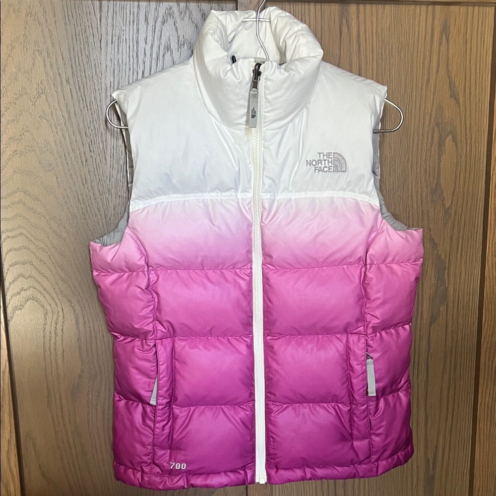 The North Face Pink and White Ombre women’s XS Vest - Picture 1 of 10